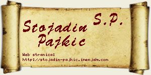 Stojadin Pajkić vizit kartica